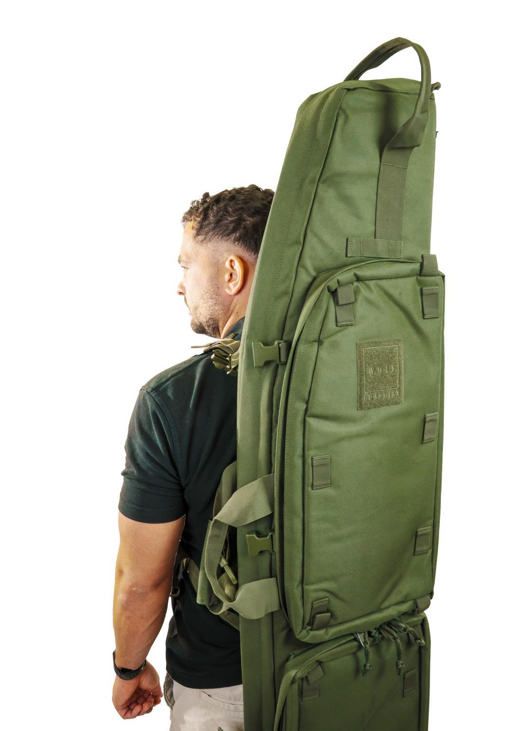 WULF Guardian Tactical 46 inch Drag Bag Green - Rifles to 45in