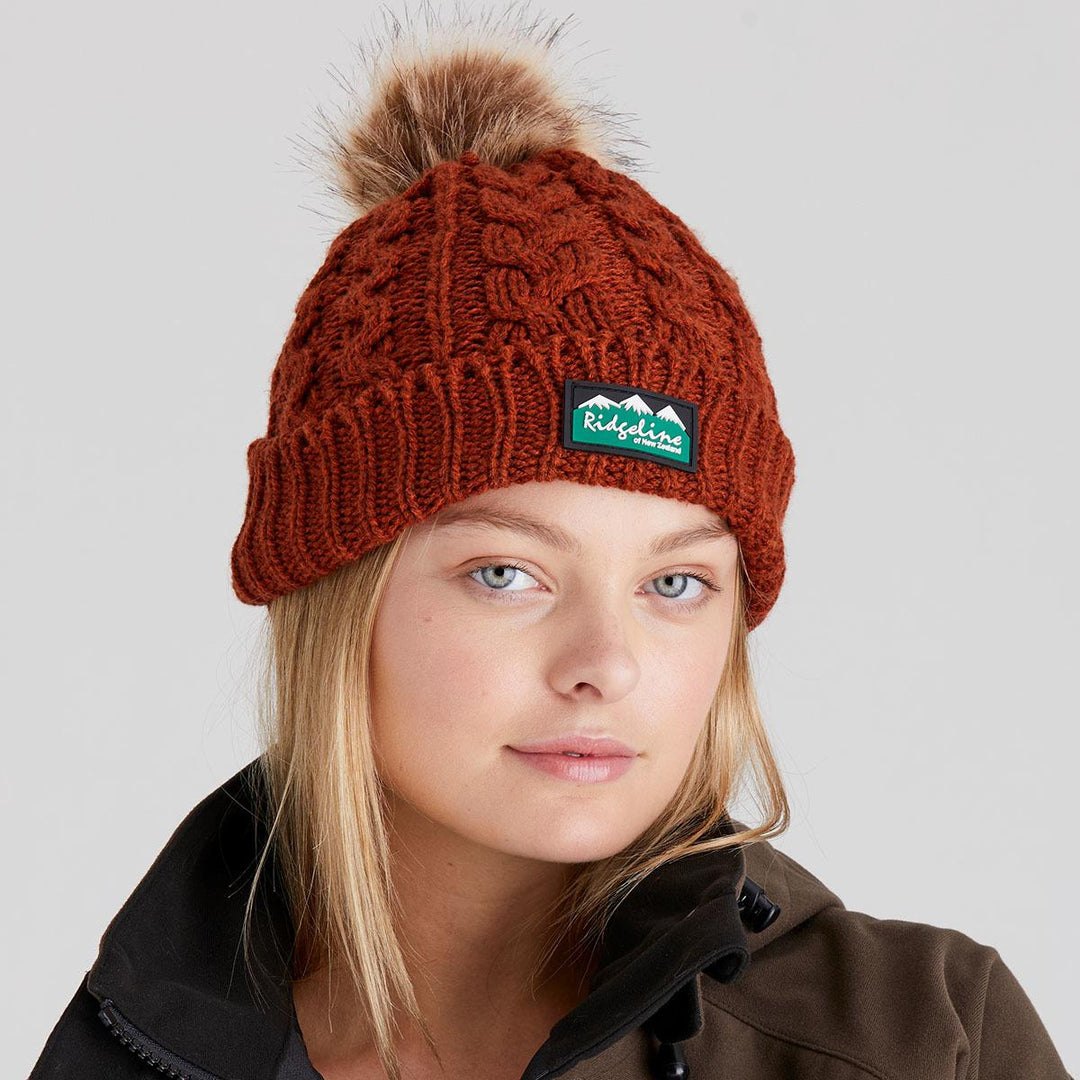 Ridgeline Ridgeline Nordic Fleck Bobble Hat Teak