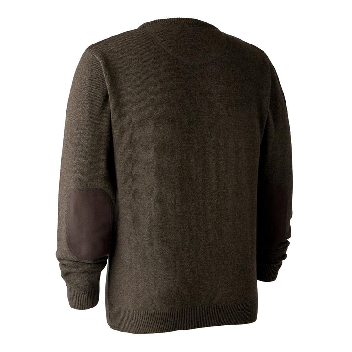 Deerhunter Sheffield Knit w. O-neck Dark elm