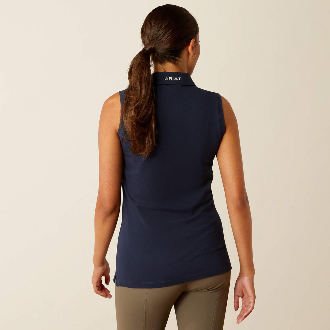 Ariat Ladies Prix 3.0 Sleeveless Polo Shirt – view 2