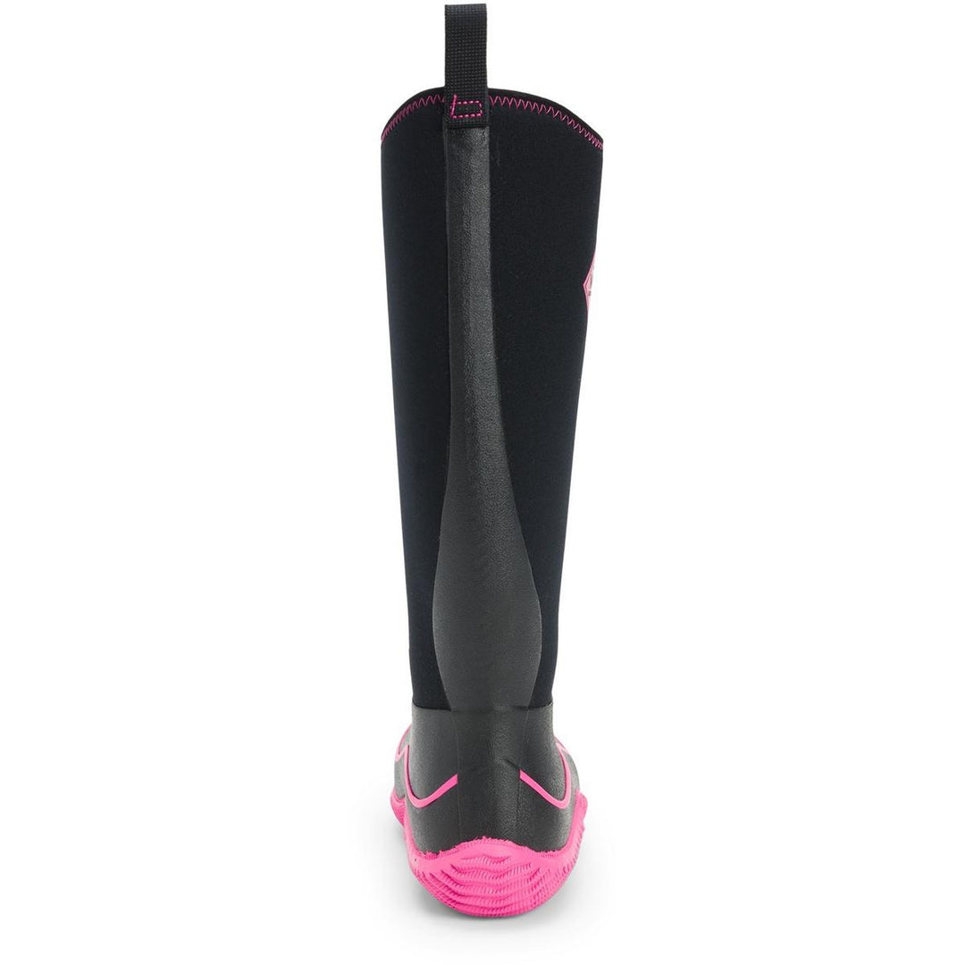 Muck Boots Hale Pull On Wellington Boot Black/Pink