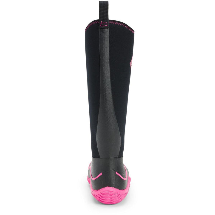 Muck Boots Hale Pull On Wellington Boot Black/Pink