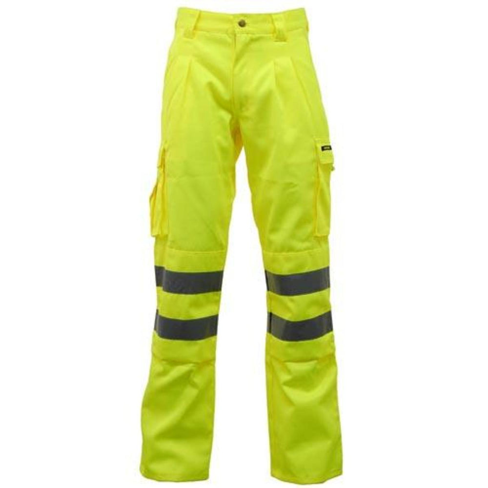 Game Standsafe HV023 Hi Vis Polycotton Work Trousers – view 3