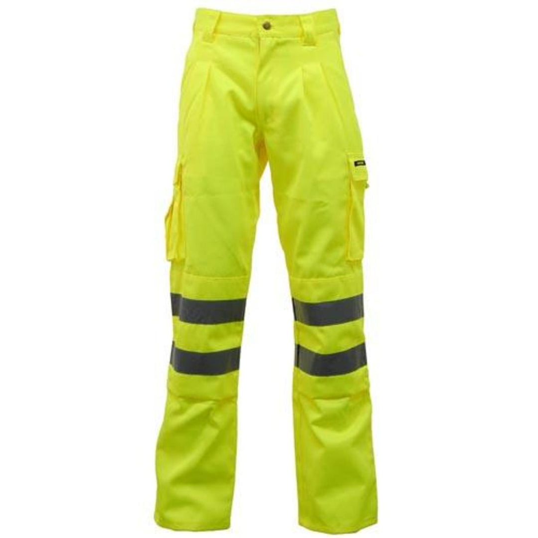 Game Standsafe HV023 Hi Vis Polycotton Work Trousers