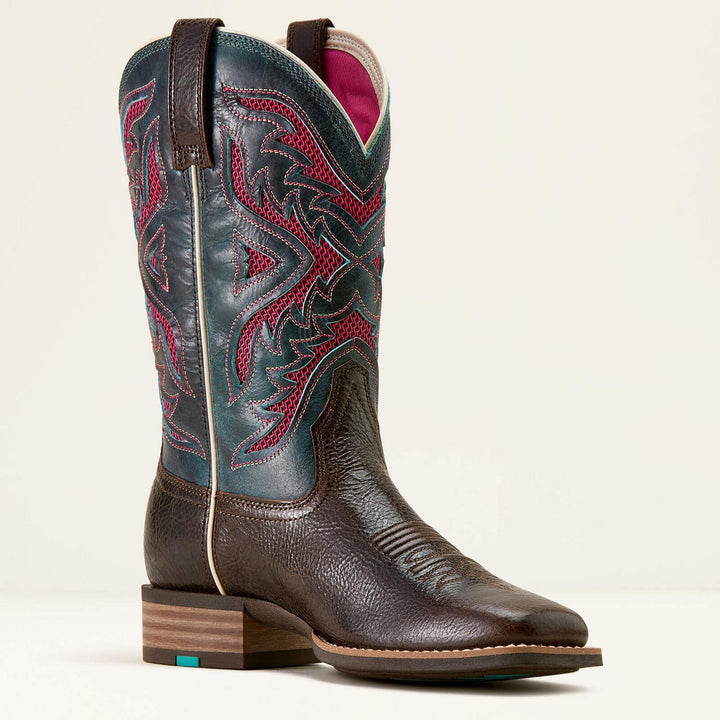 Ariat Ladies San Angelo VentTEK 360 Wide Square Toe Western Boot – view 5