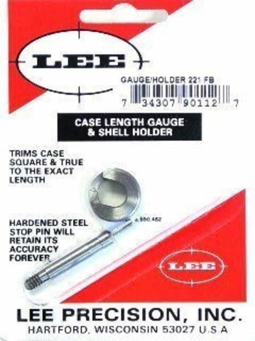 Lee Precision 221 Fireball Case Length Gauge and Shell Holder