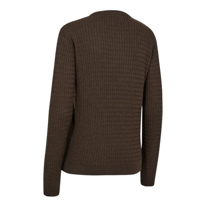 Deerhunter Women's Pullover Deerhunter Lady Harrington Cable Knit - Brown Melange