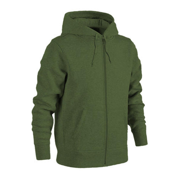 Urban Road Plain Full-Zip Hoodie – 280gsm Fleece Sweatshirt – view 2