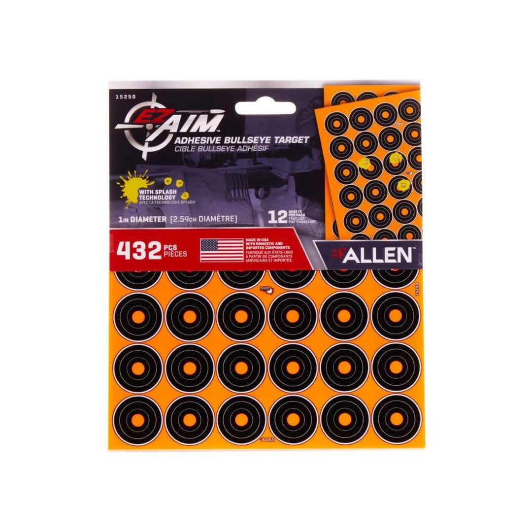 Allen EZ Aim Adhesive Splash 1 Inch Bullseye 432 Pieces