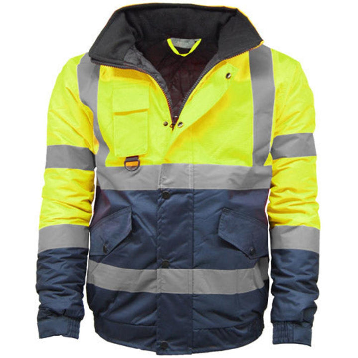 Standsafe Hi Vis HV301 Kapton Bomber Jacket - Yellow/Navy