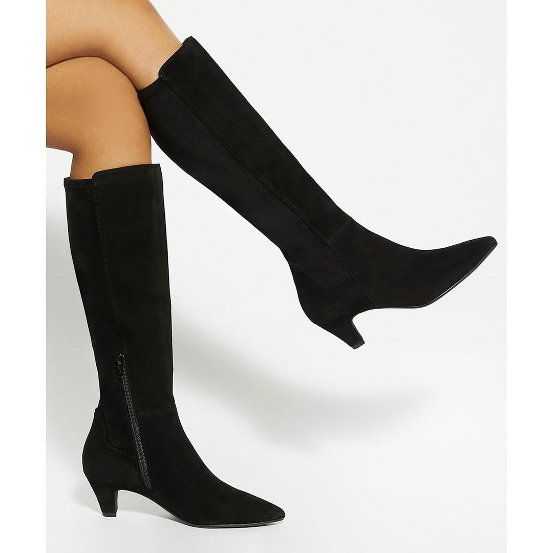 Dune Sera Wide Fit Long Boots Black