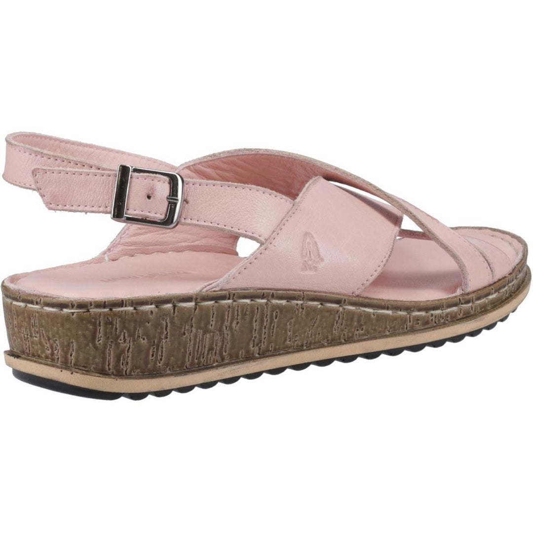Hush Puppies Elena Cross Over Wedge Sandal Blush