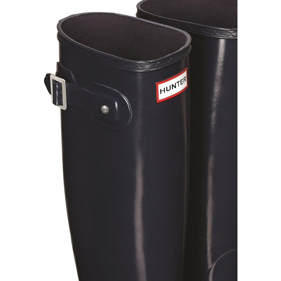 Hunter Original Tall Gloss Wellington Boots Navy