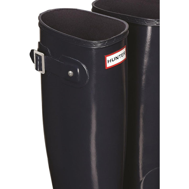Hunter Original Tall Gloss Wellington Boots Navy