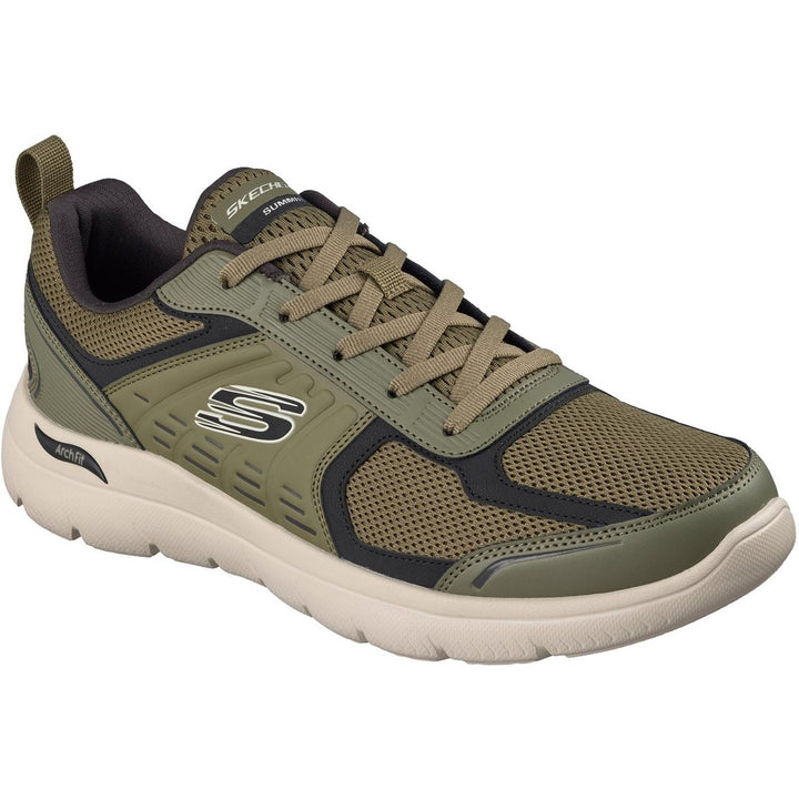 ARCH FIT SUMMITS LEEGE Olive Leather/Pu/Mesh