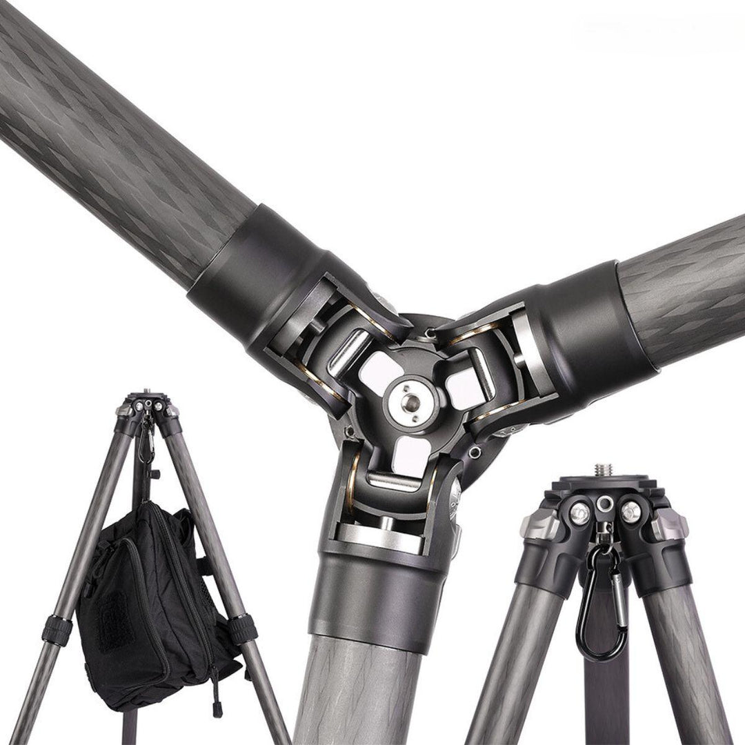 Leofoto Ranger LS-365C Lightweight 10x Layer Carbon Half Ball Levelling Tripod