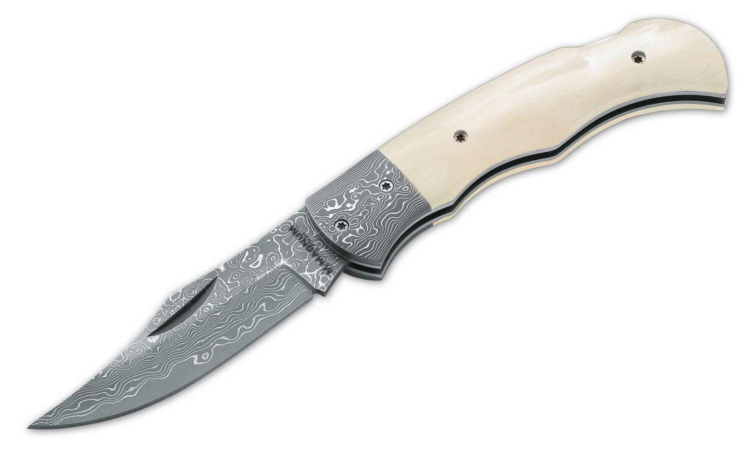 Böker Magnum Damast Bone Lockback Pocket Knife