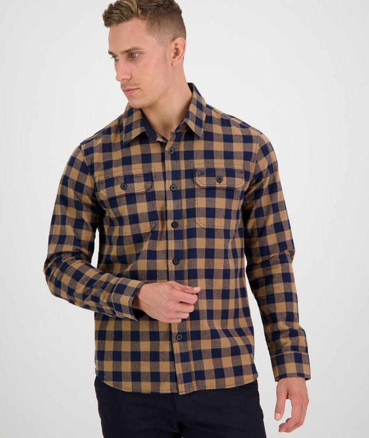 Swanndri Okato v2 Shirt Gold/Navy