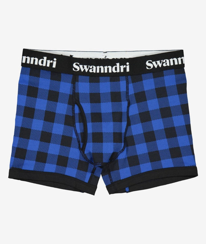 Swanndri Men's Underwear - Organic Cotton Check Boxer Briefs