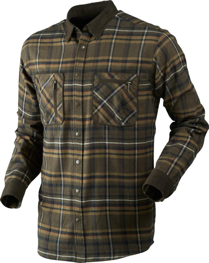 Harkila Pajala shirt Willow green check