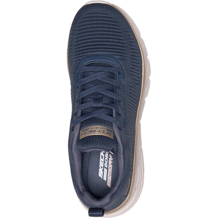 Bobs B Flex Hi Flying Trainers Navy/Gold Engineered Knit