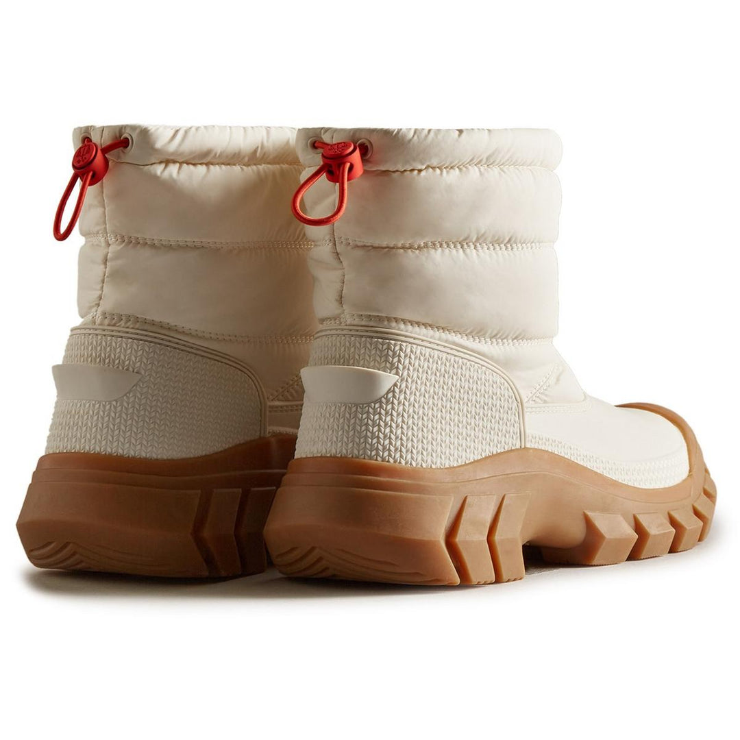 Hunter Intrepid Short Snow Boot White Willow/Gum