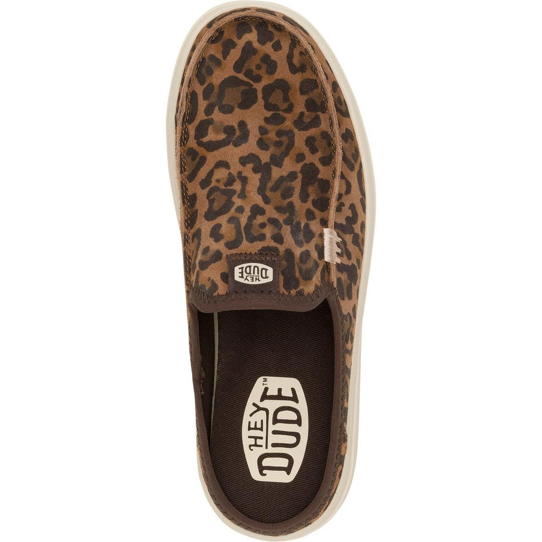 HEYDUDE Austin Lift Classic Mule Brown Leopard