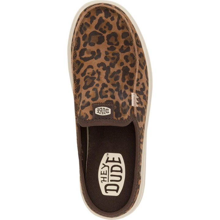 HEYDUDE Austin Lift Classic Mule Brown Leopard
