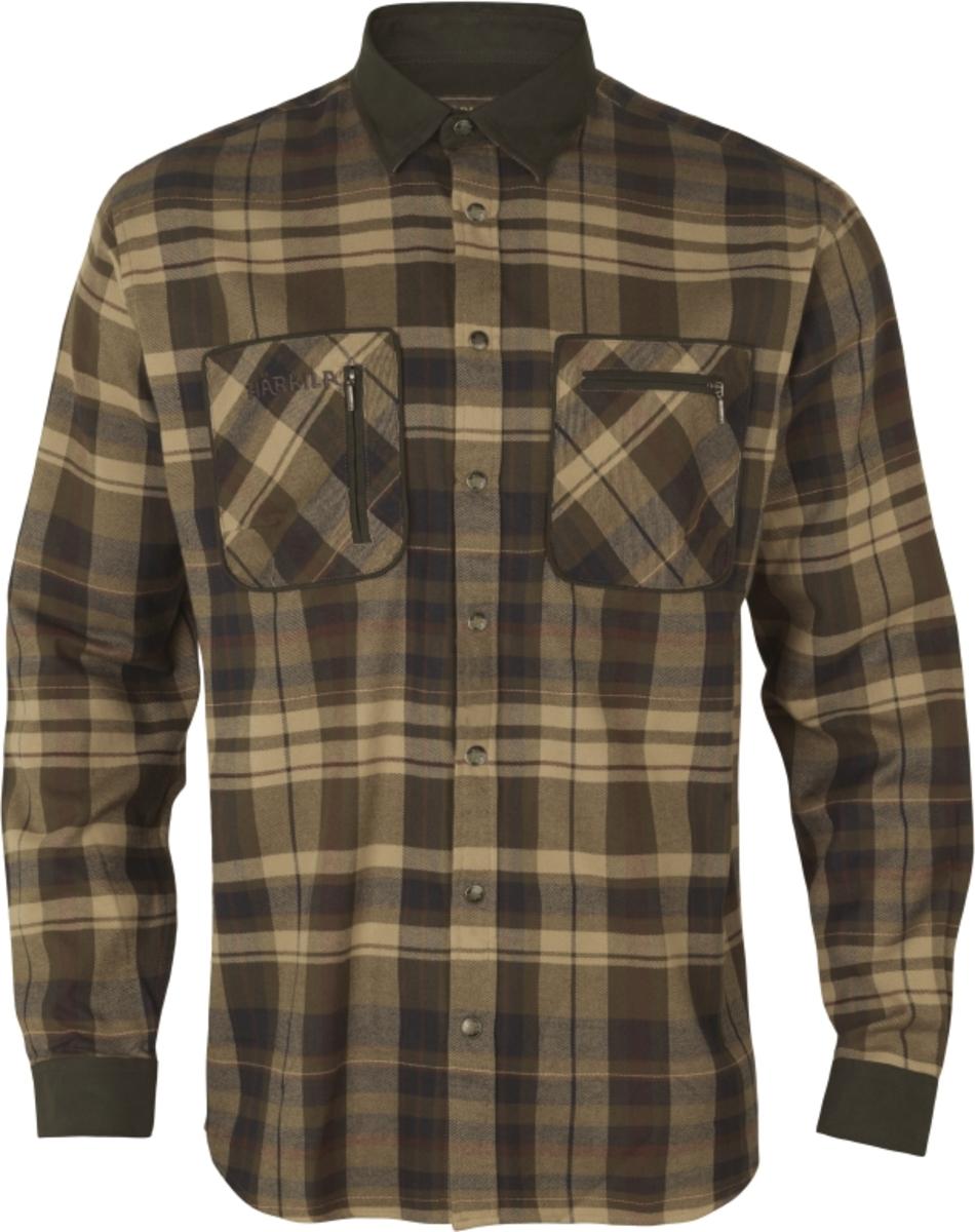 Harkila Pajala shirt Beige w/brown