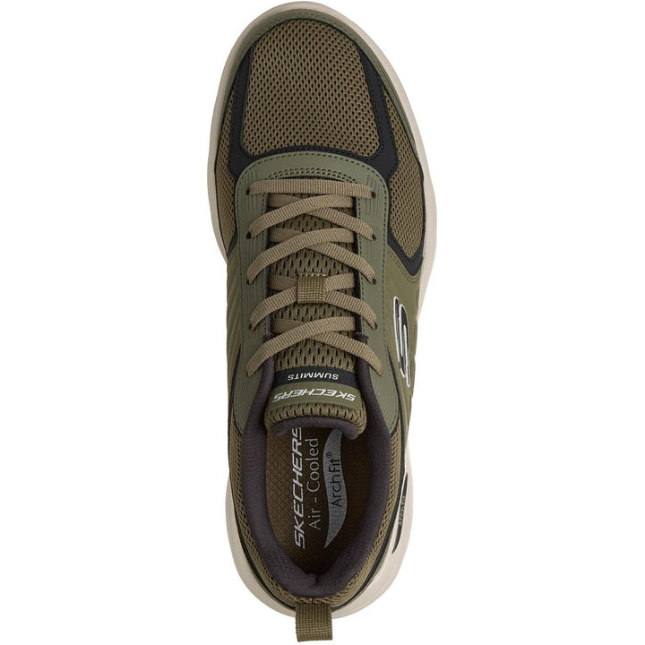 ARCH FIT SUMMITS LEEGE Olive Leather/Pu/Mesh