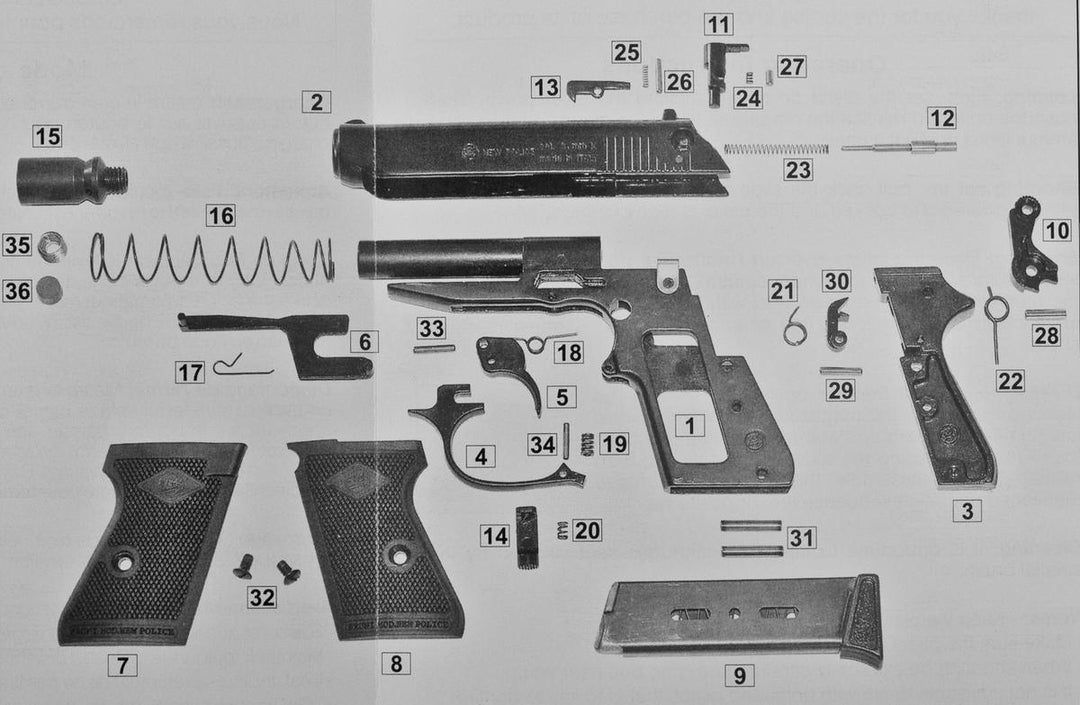 Bruni Spare Magazine for New Police Blank Firer