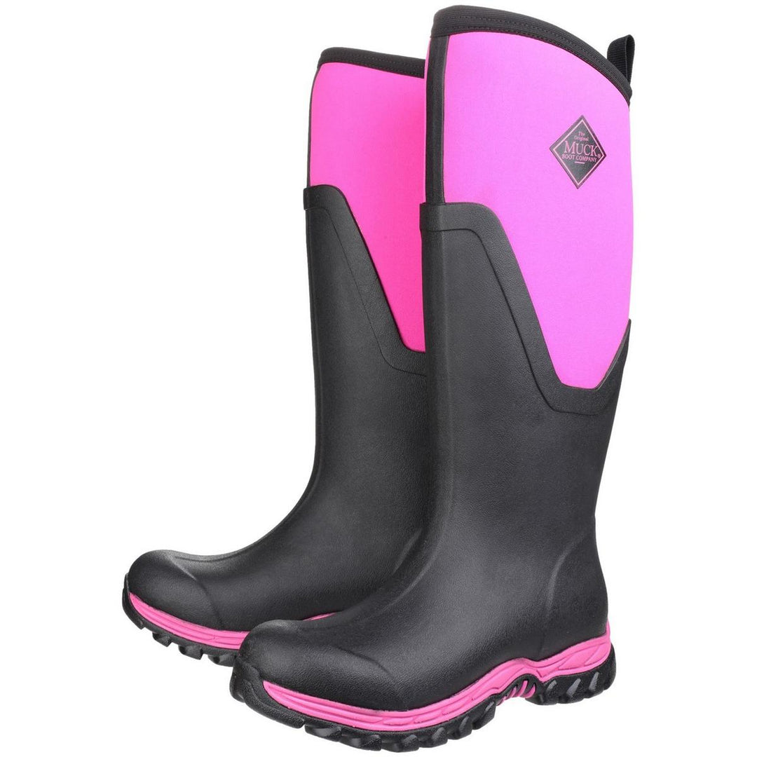 Muck Boots MB Arctic Sport II Tall Wellingtons Black/Pink