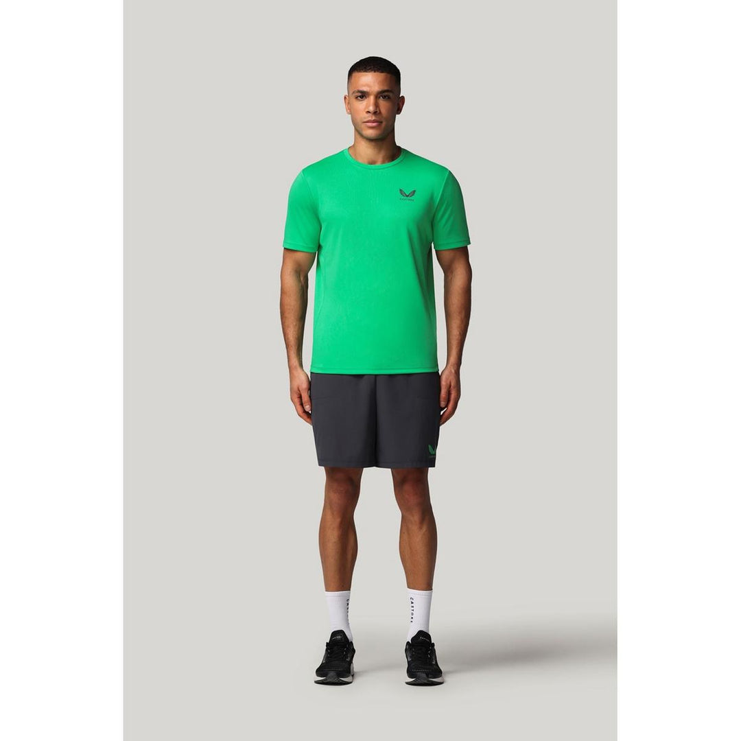 Castore Short Sleeve Tee Shirt JADE GREEN / GUNMETAL – view 4