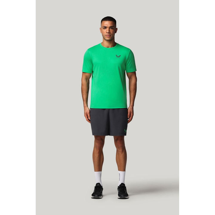 Castore Short Sleeve Tee Shirt JADE GREEN / GUNMETAL – view 4