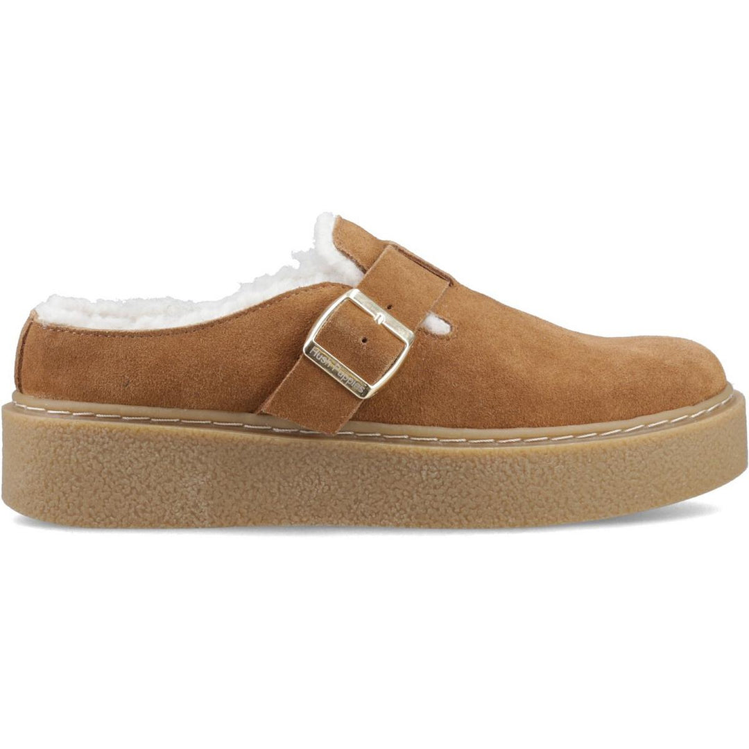 Hush Puppies Blanche Fur Mule Tan