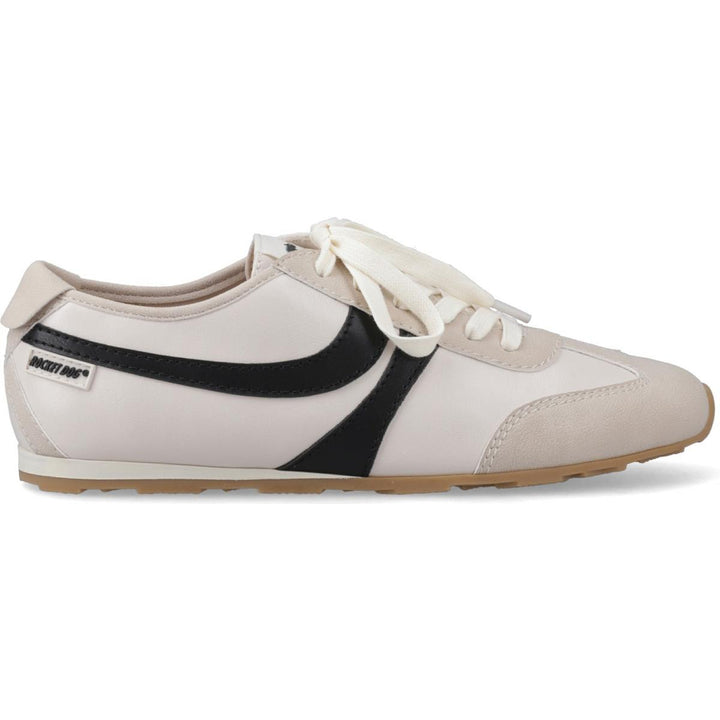 Rocket Dog Destin PU Combo Trainers Off White/Black – view 5