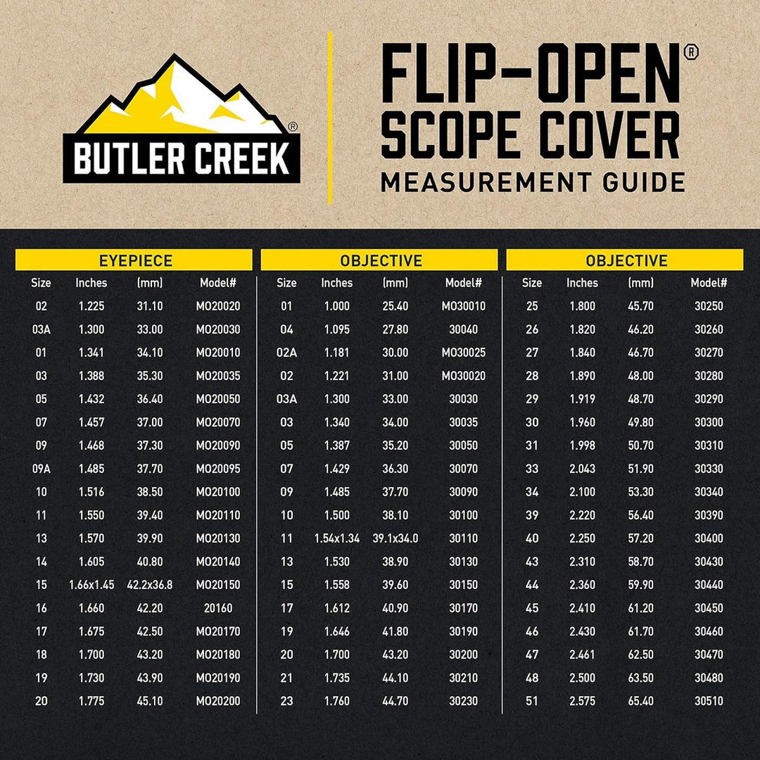 Butler Creek Flip-Open Cover