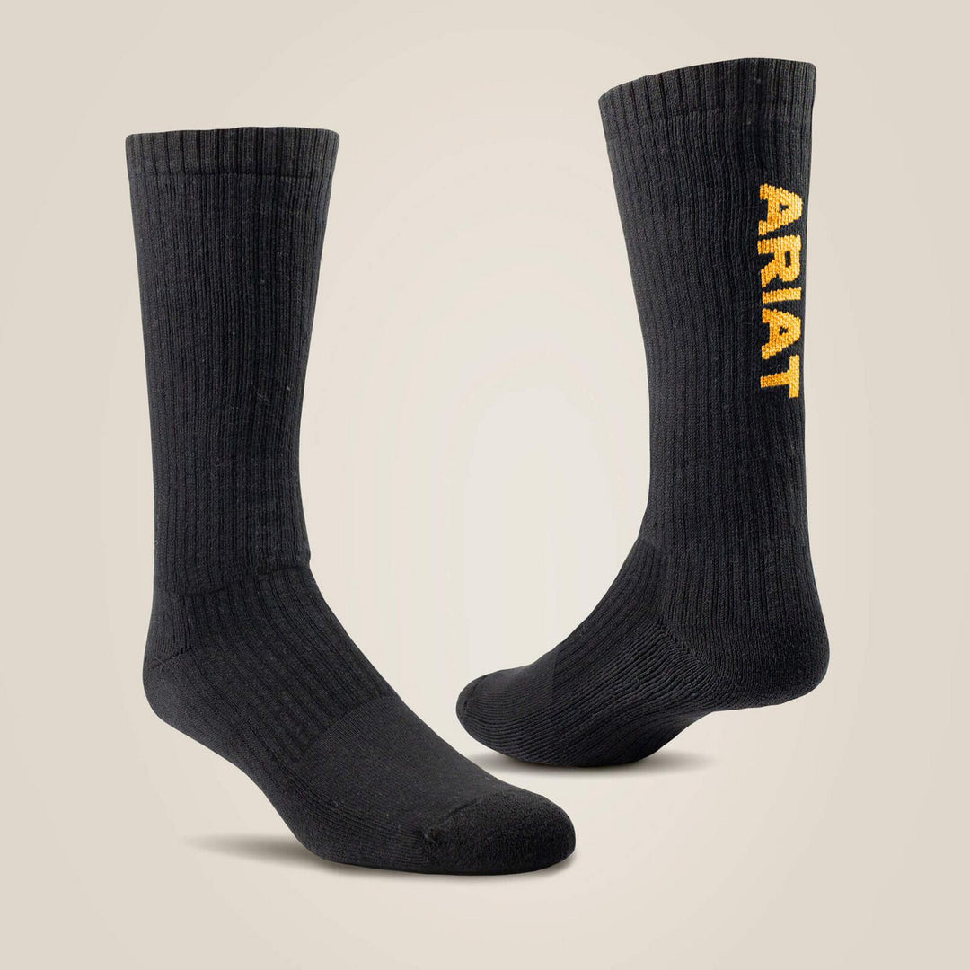 Ariat Cotton Mid Calf Work Sock 3 Pack