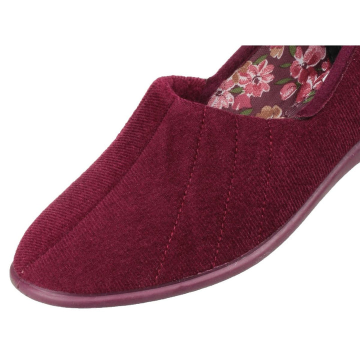 GBS Audrey Ladies Slipper Burgundy