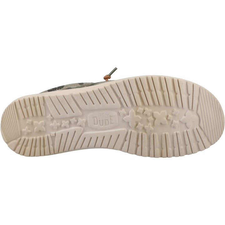 HEYDUDE Wally Palm Jute Shoes Burnt Olive/Ginger Brown