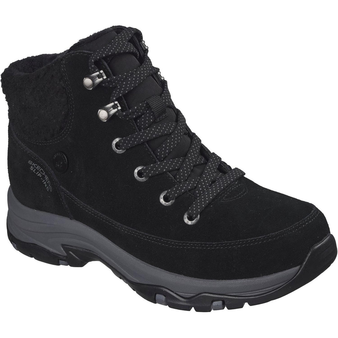 TREGO SNOW BREEZE Black Suede/Sherpa