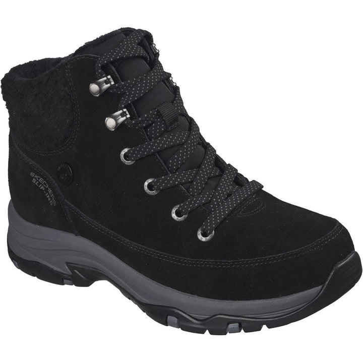 TREGO SNOW BREEZE Black Suede/Sherpa