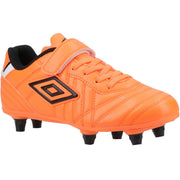 Umbro Speciali Liga Firm Ground Jnr Football Boot Orange