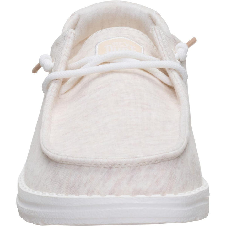 HEYDUDE Wendy Stretch Jersey Slip on Shoe Oatmeal