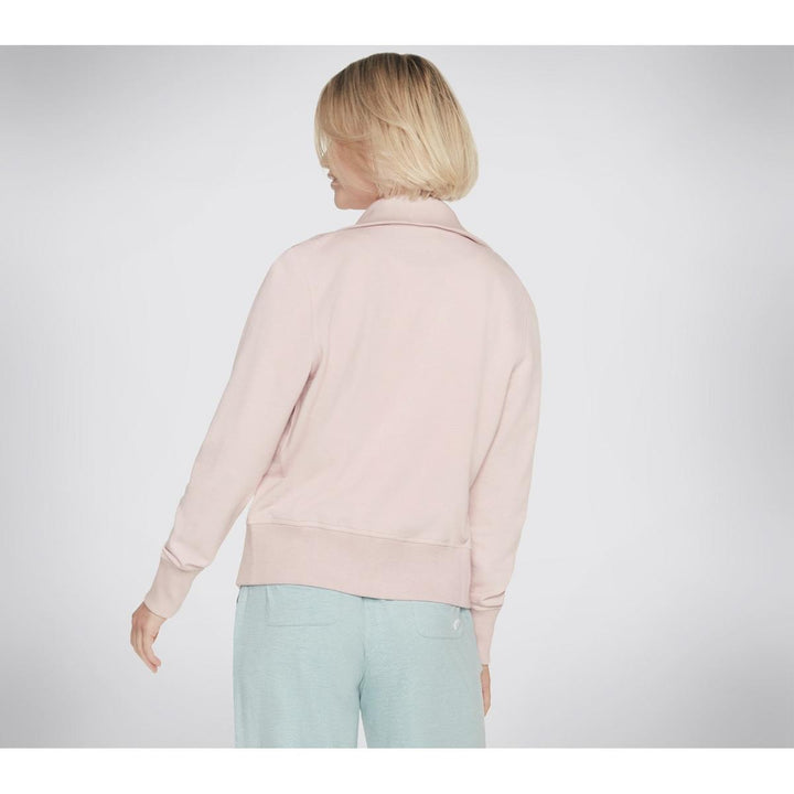 Skechers Performance Hoodless Hoodie Diamond Jacket Light Pink