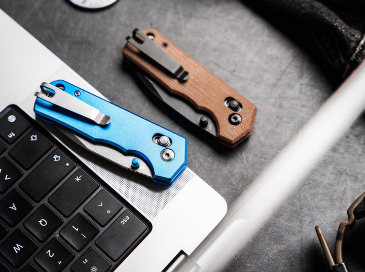 Böker Magnum Rockstub Blue Aluminium Folding Knife