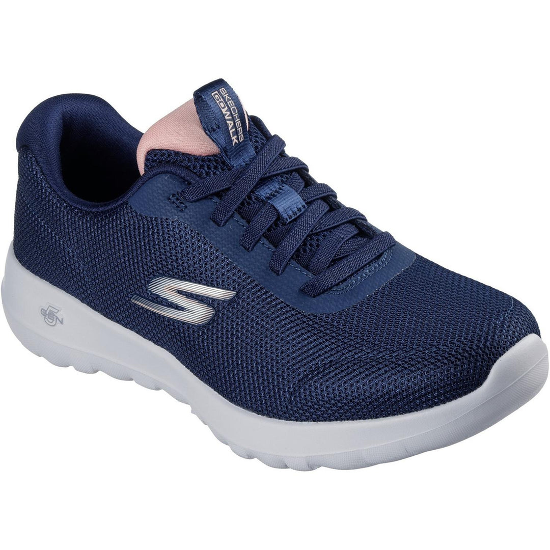 GO WALK JOY RINA Navy Textile/Pink Trim