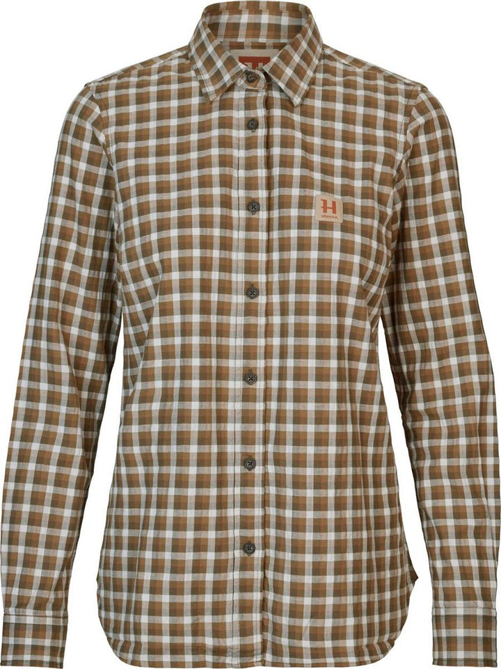 Harkila Härkila Fjell L/S shirt women Dark olive check