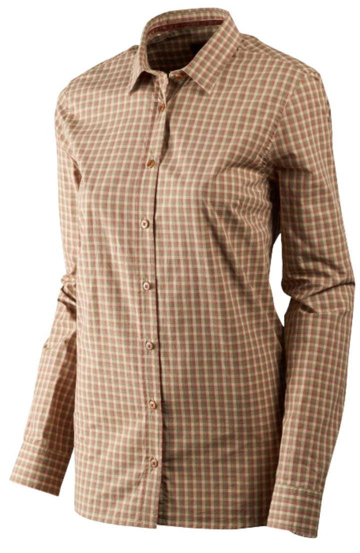 Harkila Selja Lady Long Sleeve check shirt Moonlight rose ch
