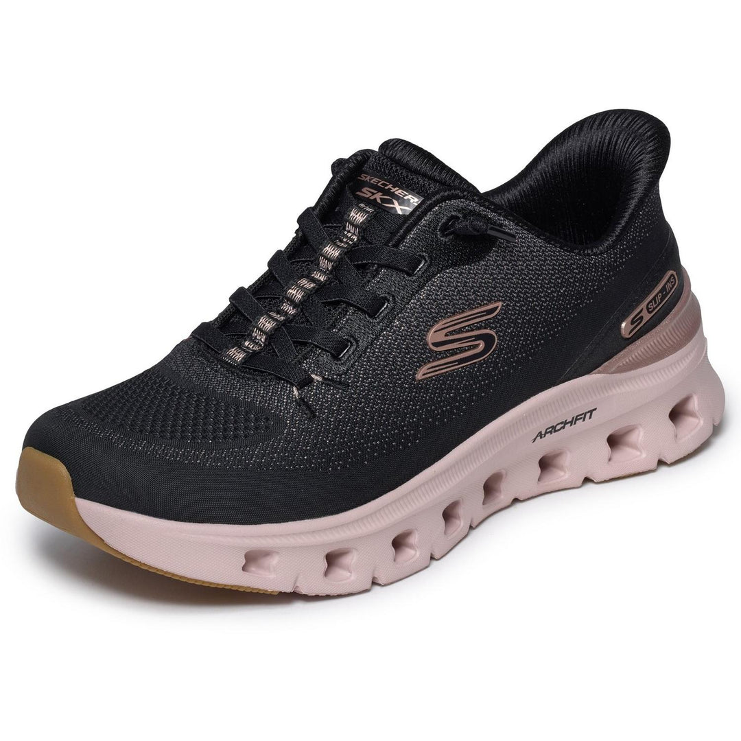 ARCH FIT GLIDE-STEP PRO GOLDEN PACE Black Mesh/Rose Gold Trim